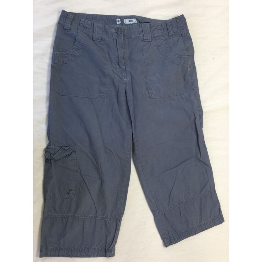 IZOD WOMENS COTTON CAPRIS PANTS SIZE 6